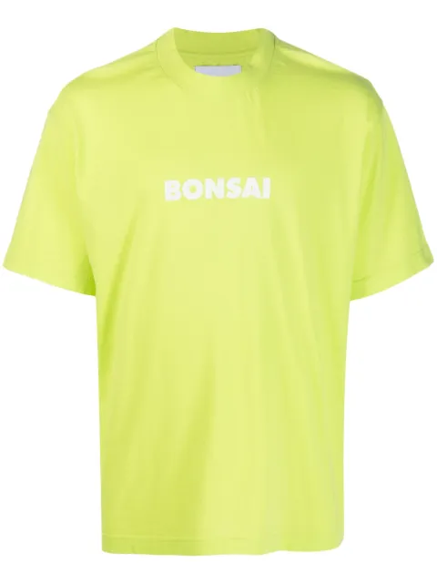 Bonsai logo-print T-shirt Green TS001001