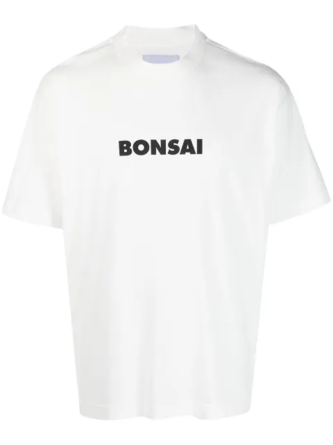 Bonsai logo-print T-shirt White TS001001