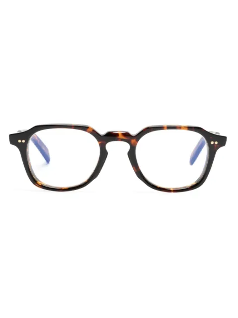 Cutler & Gross tortoiseshell-effect oval-frame glasses Brown GR03