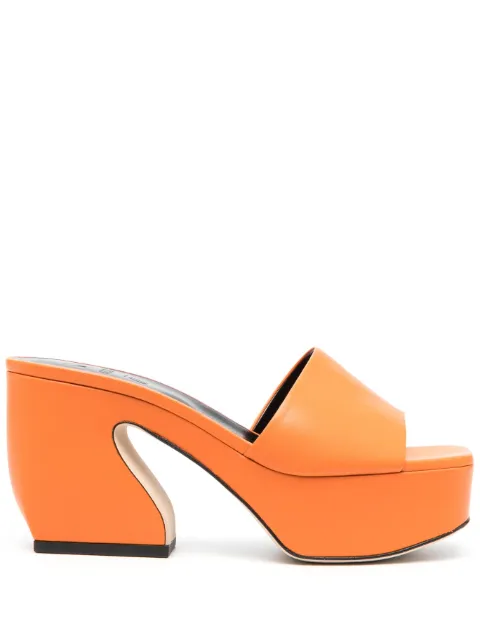 Si Rossi 95mm sculpted-heel sandals Orange A93760MNAG016484110
