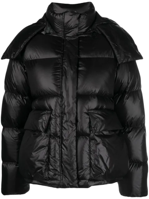 Dorothee Schumacher padded quilted hooded jacket Black 048302