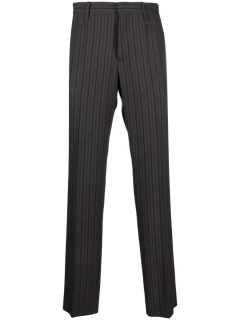 Moschino stripe-pattern tailored trousers Grey A03317032