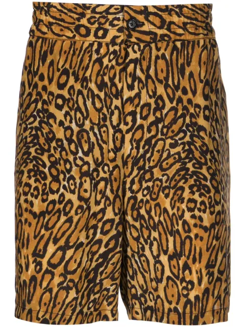 Moschino animal-print shorts Neutrals J03437055