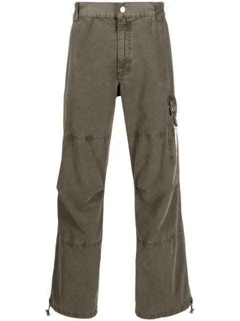 Moschino tapered-leg cargo trousers Green J03397023