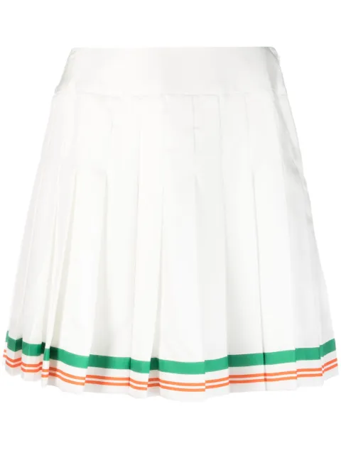 Casablanca high-waisted A-line skirt White WS23SK032