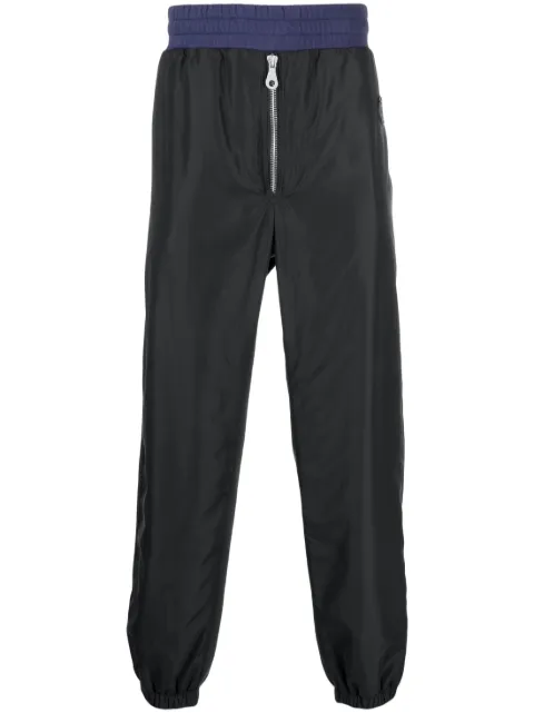 Moschino colour-block track pant Blue A03117026