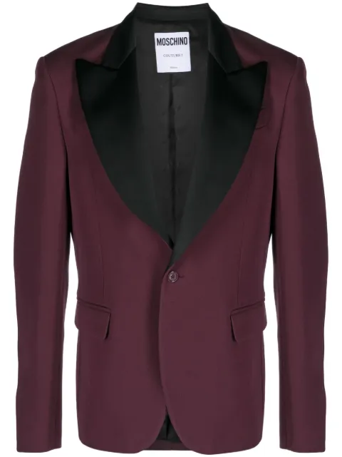 Moschino single-breasted blazer Purple A05087034