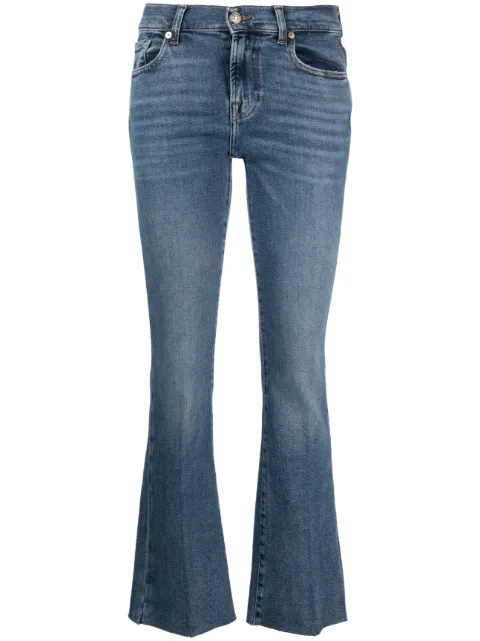 7 For All Mankind logo-patch bootcut jeans Blue JSBT1200XI