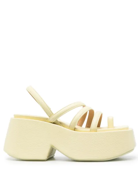 Marsèll platform leather sandals Yellow MW6831188