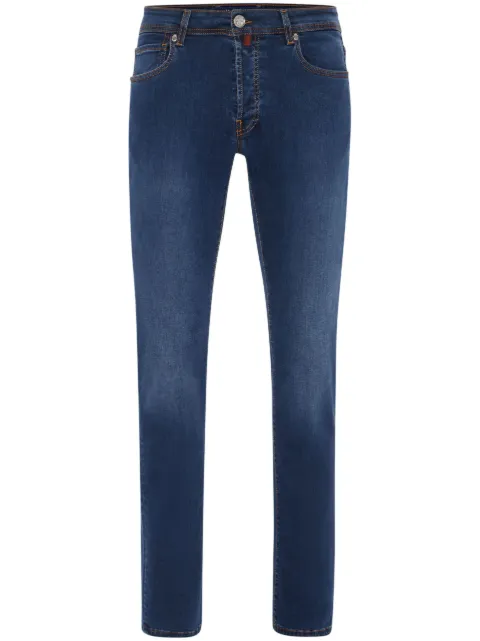 Billionaire logo-embroidered straight-cut jeans Blue WACCMDT3597BTE001N