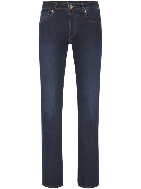 Billionaire logo-embroidered straight-leg jeans Blue WACCMDT3585BTE001N