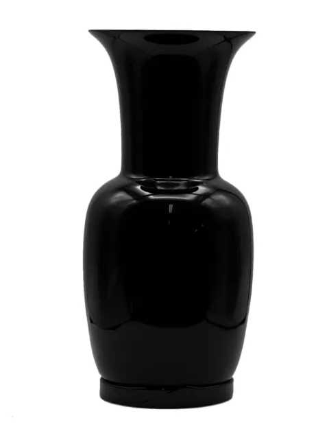 Venini Opalino glass vase (36cm) Black 70622NE