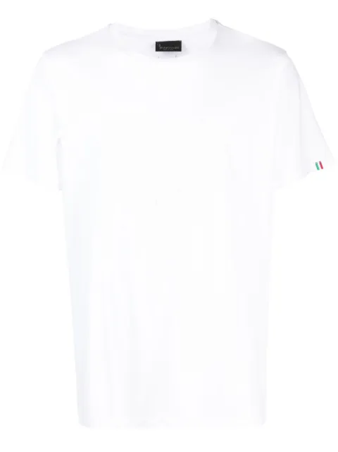 Billionaire embroidered-motif short-sleeve T-shirt White WACCMTK6489BTE014N