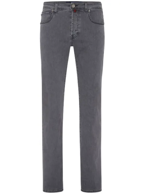 Billionaire logo-embroidered straight-leg jeans Grey WACCMDT3587BTE001N