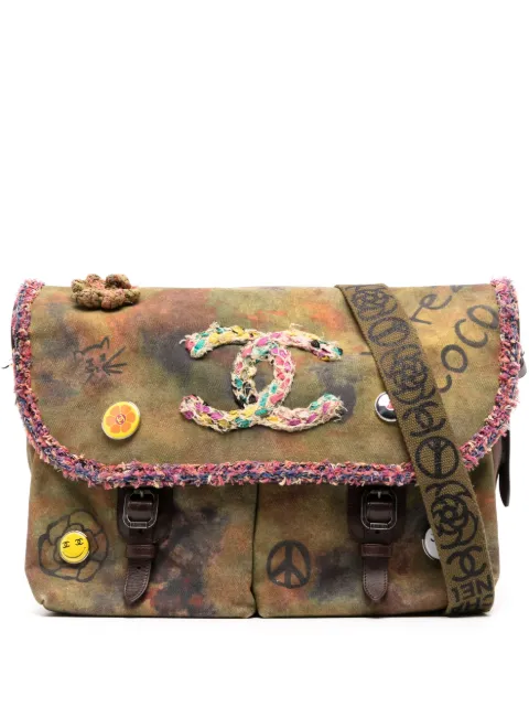 CHANEL Pre-Owned 2015 Votez Coco messenger bag Green 21101167