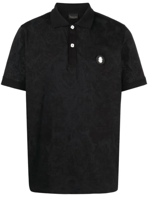 Billionaire Piquet polo shirt Black WACCMTK6493BTE004N