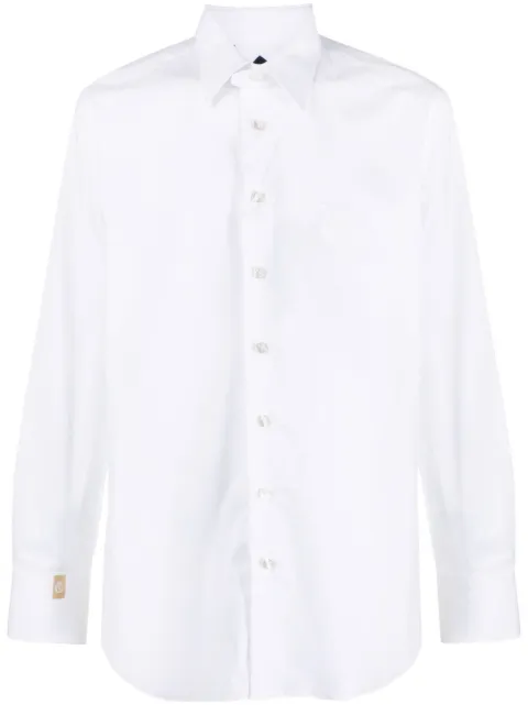 Billionaire slim-cut poplin shirt White WACCMRP2060BTE004N
