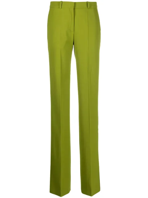 Del Core pressed-crease straight-leg trousers Green S2PP001112T0565