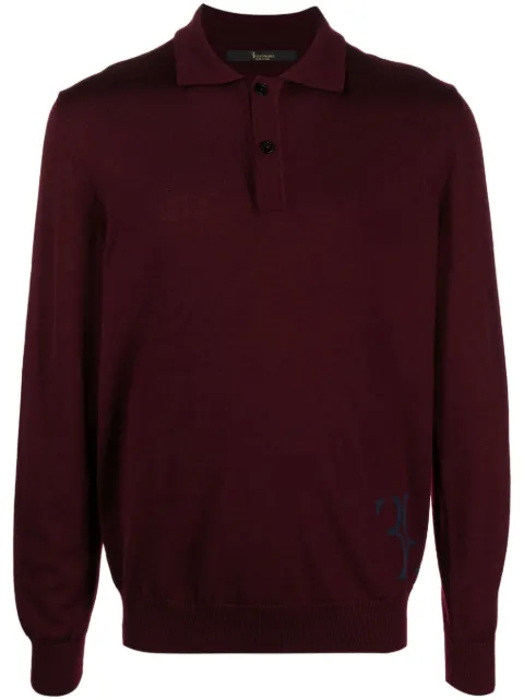 Billionaire merino-blend polo jumper Red WACCMKK0232BKN001N