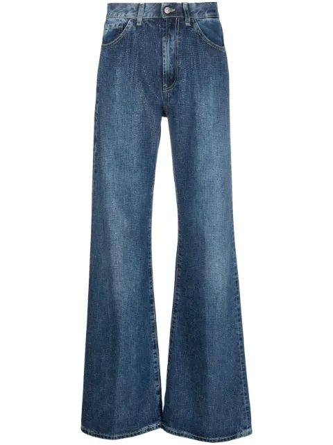 DONDUP Amber low-rise wide-leg jeans Blue DP619DF0266DFT4W