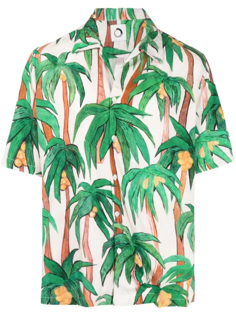Endless Joy palm tree-print shirt Multicolour SS23PALMAECRUSS
