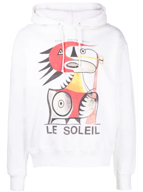 Endless Joy "Le Soleil" cotton hoodie White SS23LESOLEILHD