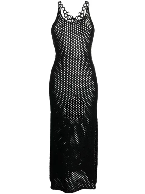 Chloé open-knit midi dress Black CHC23UMR12580