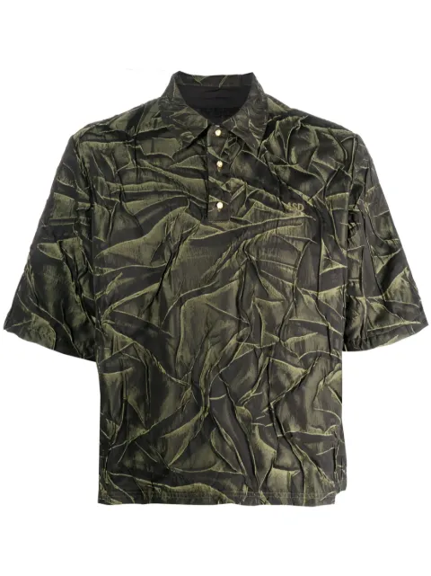 4SDESIGNS logo-embroidered polo shirt Green HHS23136097755