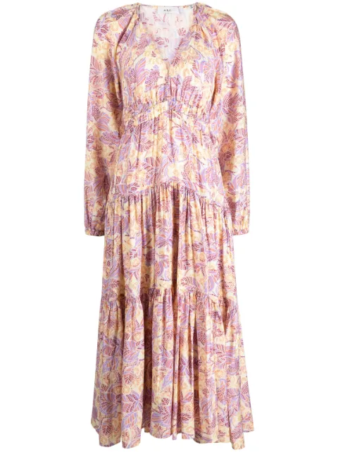 A.L.C. Iman floral-print ruffled dress Pink 6DRES01889