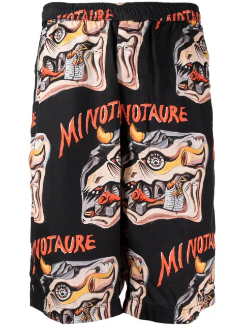 Endless Joy "Minotaure" bermuda shorts Multicolour SS23MINOTAURBLACKBS