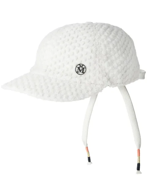 Maison Michel Gareth tie-fastening cap White 2518001001