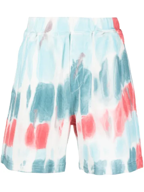 DSQUARED2 distressed-effect cotton shorts Blue S71MU0726S25539