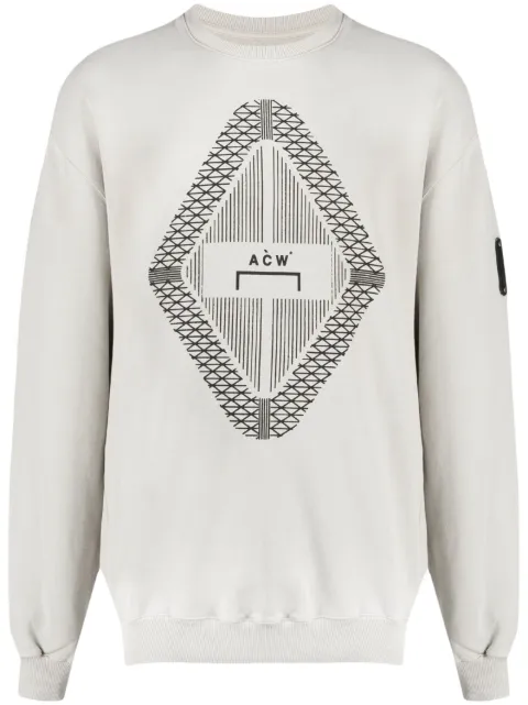 A-COLD-WALL* Gradient logo-print sweatshirt Grey ACWMW125