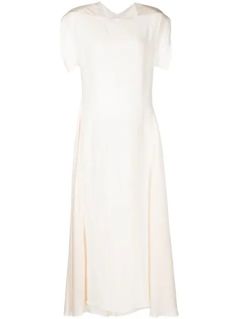 LITKOVSKA linen/flax midi dress White D071SS23