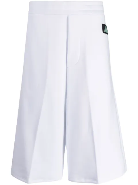 OAMC logo-patch cotton track shorts White 23E28OAJ33COT00835