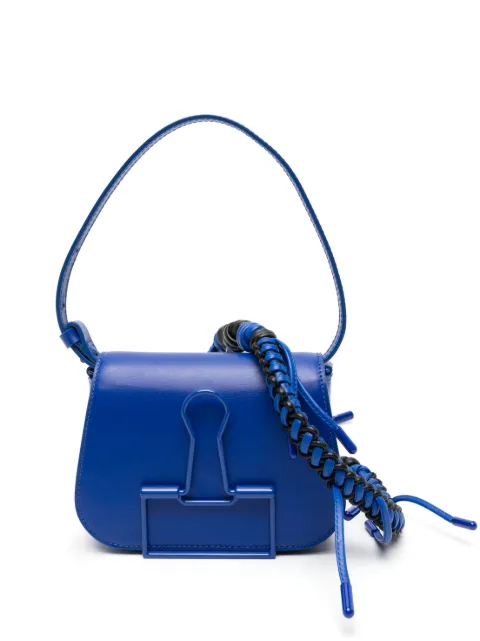 Off-White Skeleton Binder leather shoulder bag Blue OWNN134F23LEA0014500