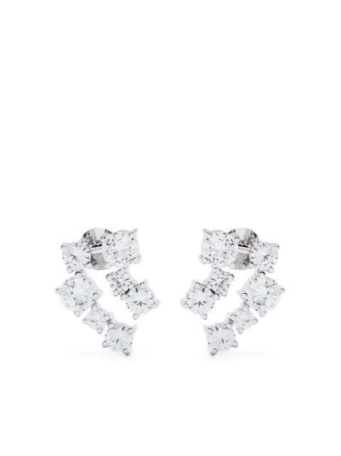 Completedworks crystal polished drop earrings Silver Z24