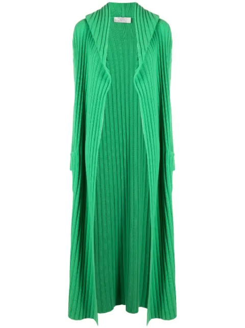 Teddy Cashmere Amalfi rib-knit cashmere cardigan Green AMALFI