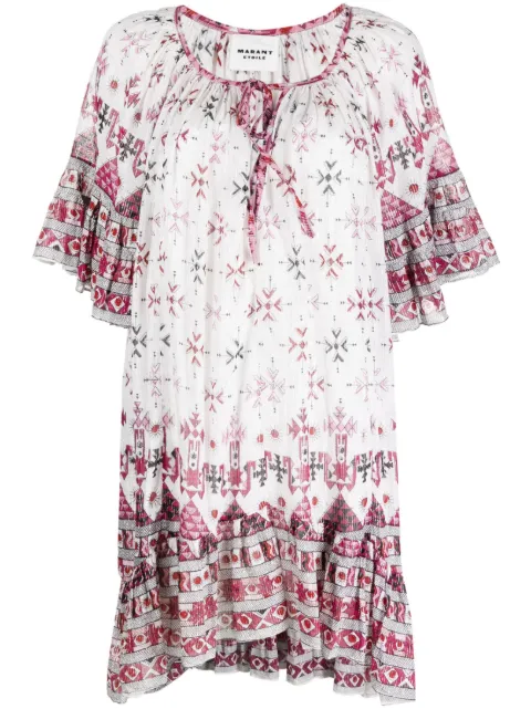 MARANT ÉTOILE Loane mini dress White RO0047FBA1J53E
