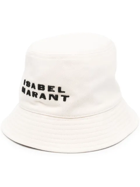 ISABEL MARANT Haley logo bucket hat Neutrals CU001XFAA2C08A