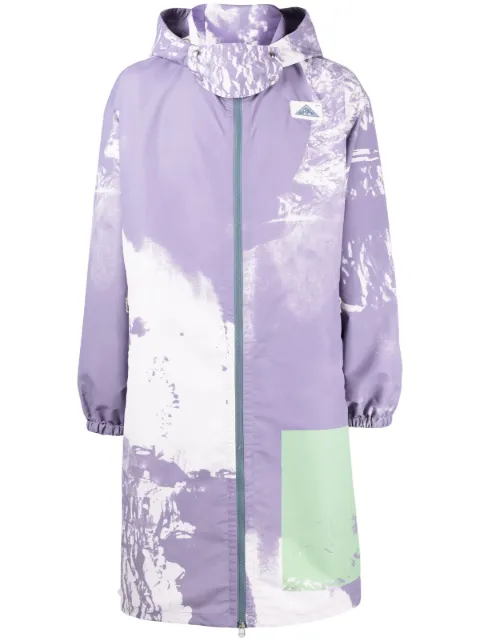 OAMC Biv abstract-print parka Purple 23E28OAU16PESOA026