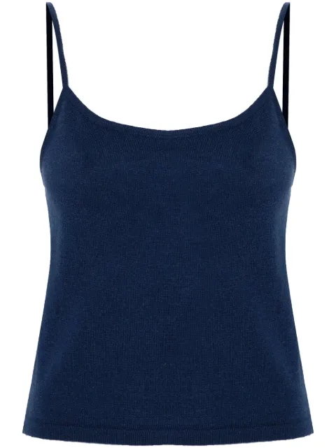 Teddy Cashmere Rapallo cashmere tank top Blue RAPALLO