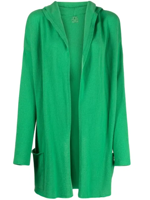 Teddy Cashmere Napoli hooded cashmere cardigan Green NAPOLI