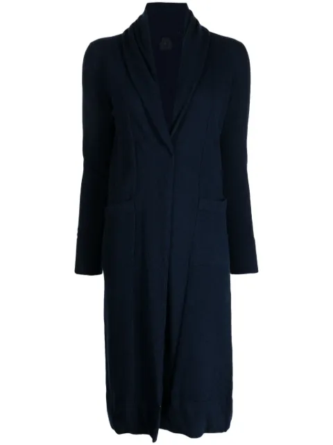 Teddy Cashmere Venzia open-front cashmere cardi-coat Blue VENZIA