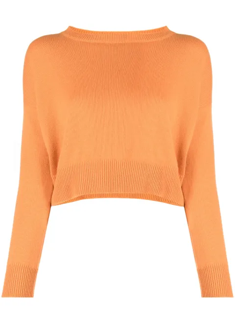 Teddy Cashmere Genova cropped cashmere jumper Orange GENOVA