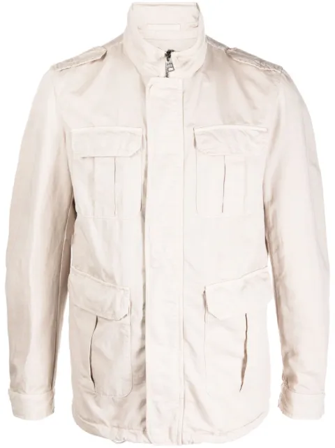 Herno zip-up utility jacket Neutrals FI000094U13147
