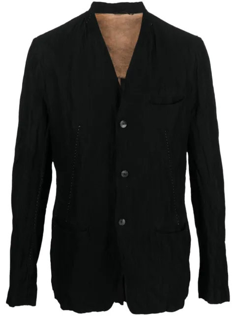Masnada textured cotton-blend blazer Black M3001