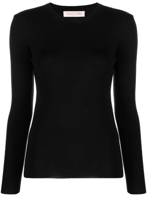 Valentino Garavani open-back knitted top Black BKC45J7UB