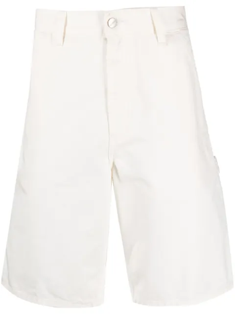 Carhartt WIP Single Knee cotton shorts White I031504