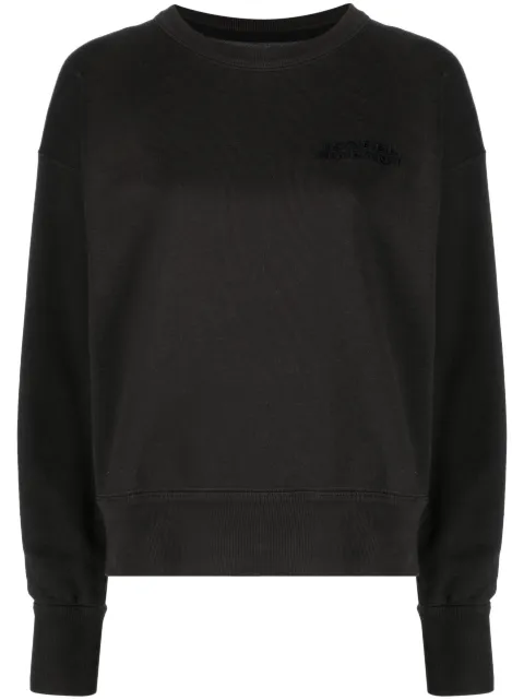 ISABEL MARANT Shad logo-embroidered sweatshirt Black SW0054FAA2M41I